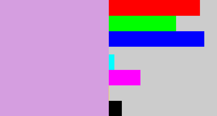Hex color #d59ee0 - lavender