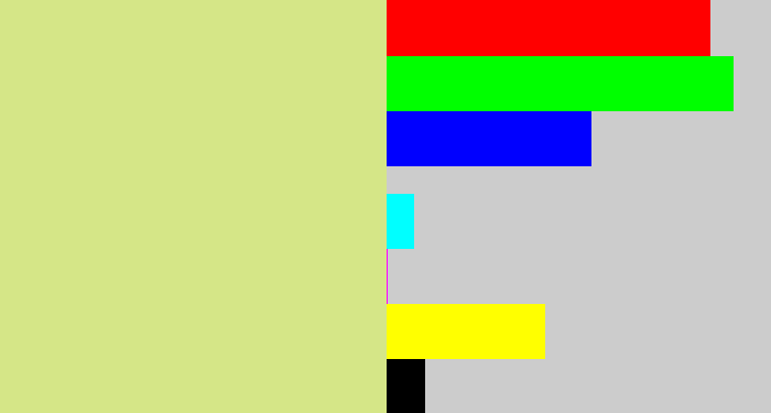 Hex color #d5e687 - light yellow green