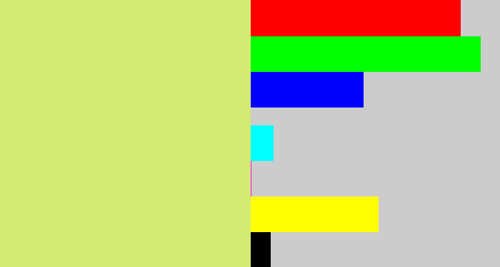 Hex color #d5ea73 - light yellow green