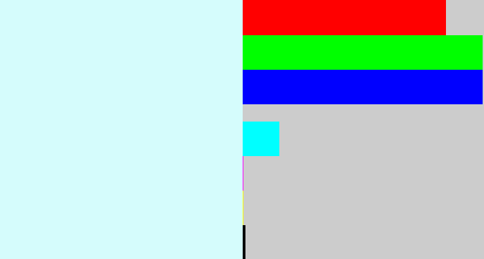 Hex color #d5fcfc - very pale blue