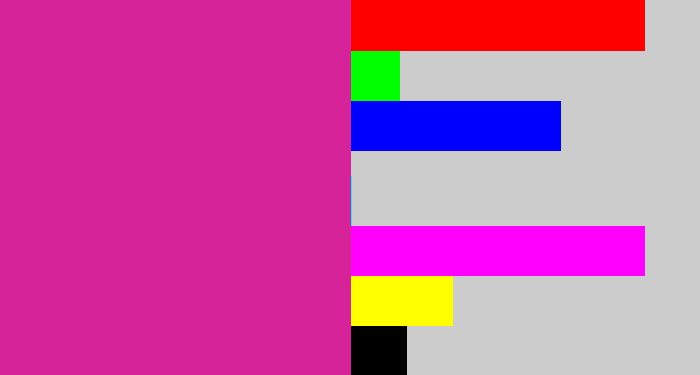 Hex color #d62399 - purpley pink