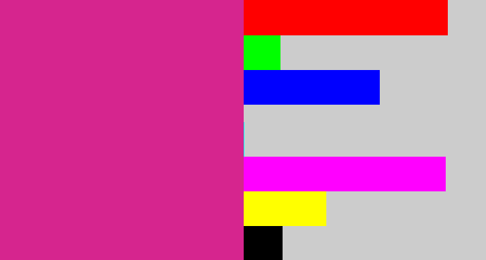 Hex color #d6258e - darkish pink