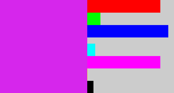 Hex color #d626ec - purple/pink