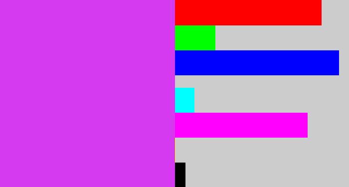 Hex color #d63af0 - heliotrope