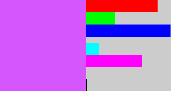 Hex color #d656fd - heliotrope
