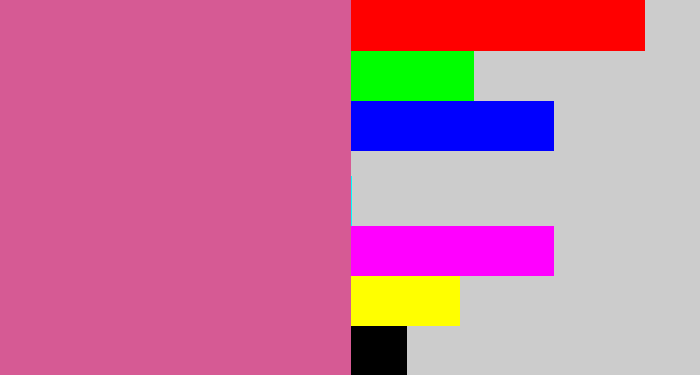 Hex color #d65a94 - pinkish