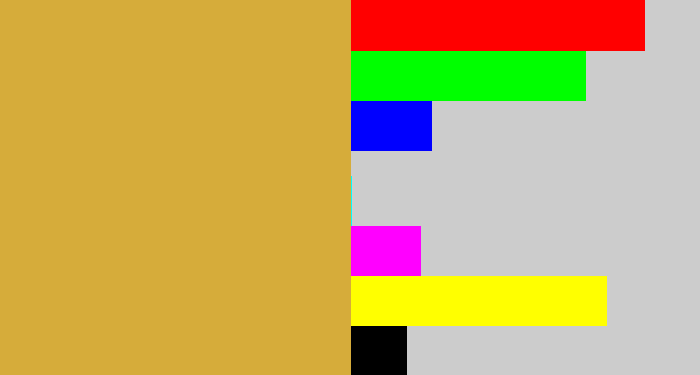Hex color #d6ac3a - macaroni and cheese