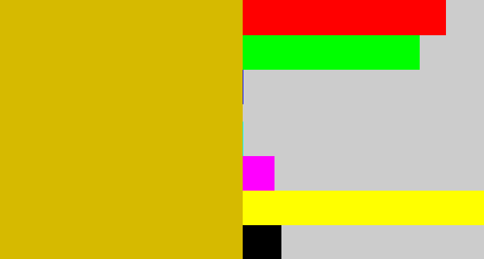 Hex color #d6ba00 - ugly yellow