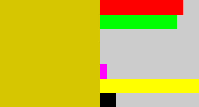 Hex color #d6c601 - ugly yellow