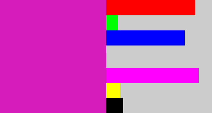 Hex color #d71cbc - purple/pink