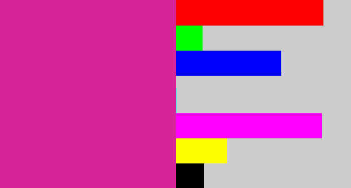 Hex color #d72599 - purpley pink