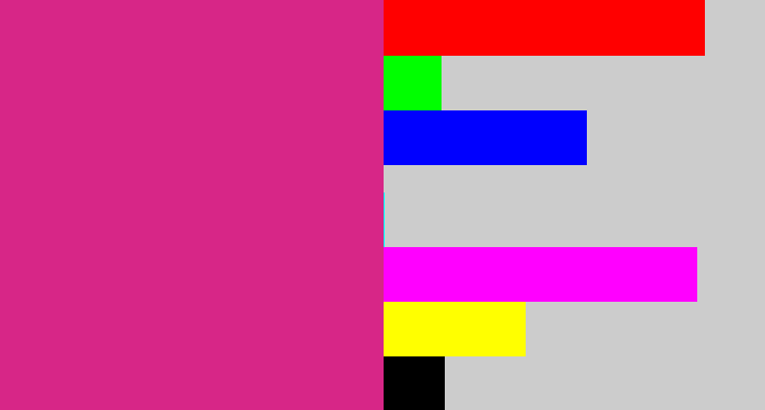 Hex color #d72687 - darkish pink