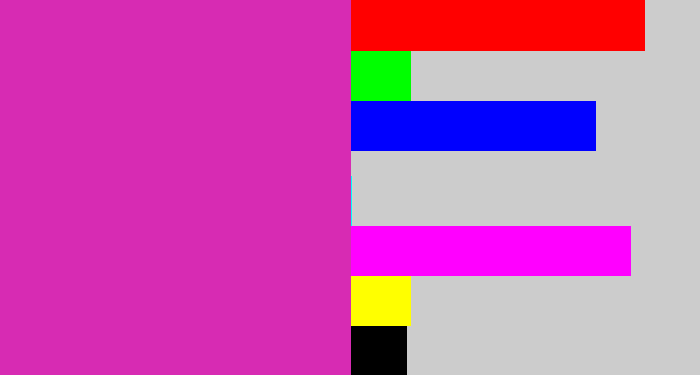 Hex color #d72bb3 - purpley pink