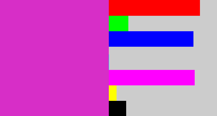 Hex color #d72ec7 - purple/pink