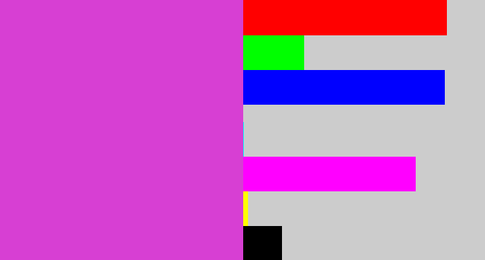 Hex color #d73fd3 - pinkish purple