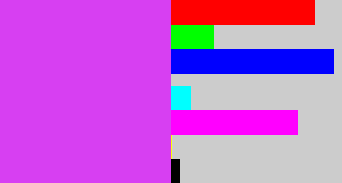 Hex color #d73ff2 - heliotrope