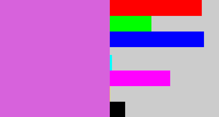 Hex color #d762dc - pink purple