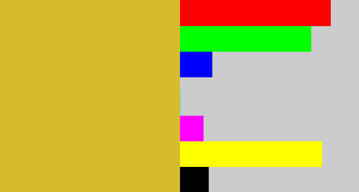 Hex color #d7bb2e - macaroni and cheese
