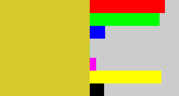 Hex color #d7c82b - piss yellow