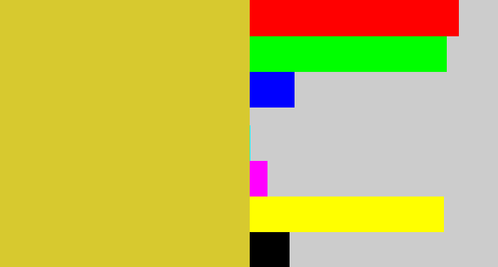 Hex color #d7c92f - piss yellow