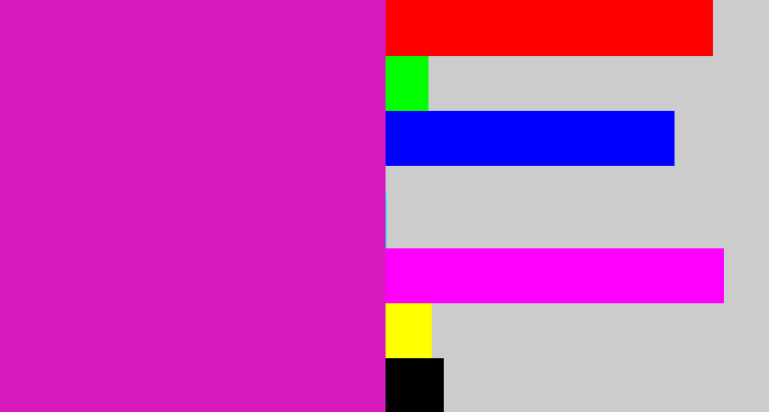 Hex color #d81bbe - purple/pink
