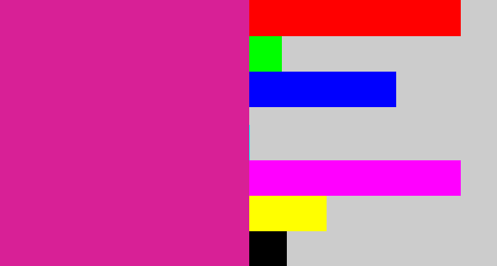 Hex color #d82096 - darkish pink