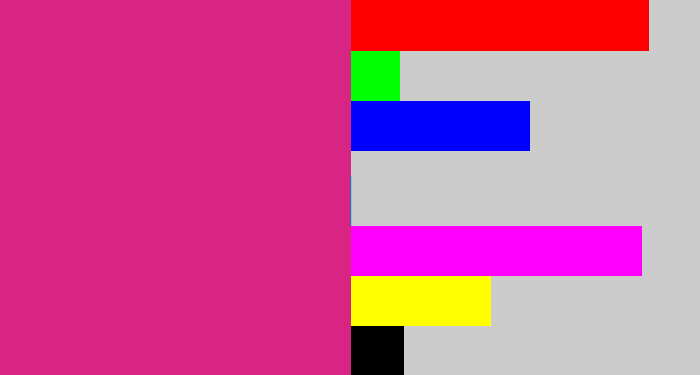 Hex color #d82482 - darkish pink