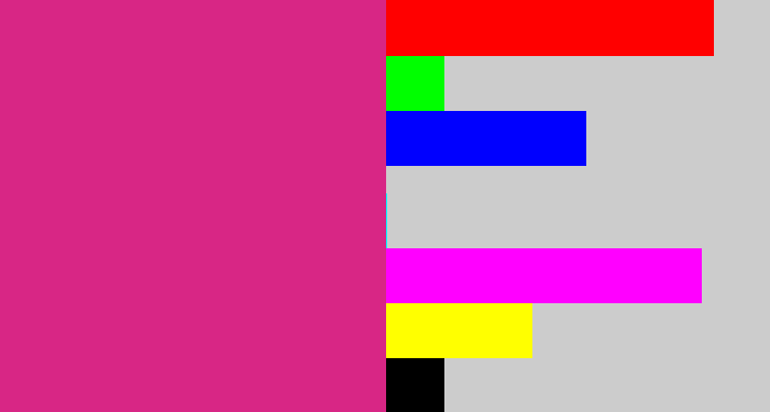 Hex color #d82685 - darkish pink