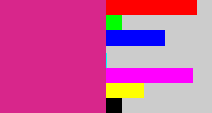 Hex color #d8268b - darkish pink