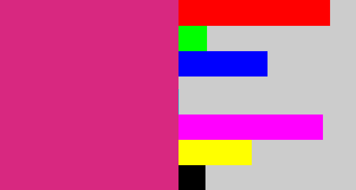 Hex color #d82880 - darkish pink