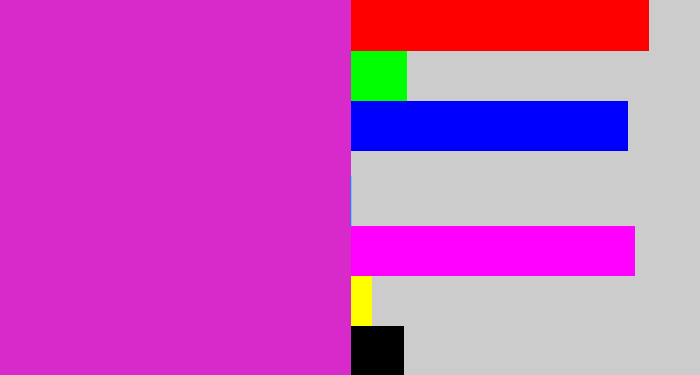 Hex color #d82aca - purple/pink