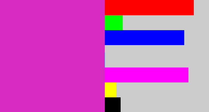 Hex color #d82bc1 - purpley pink