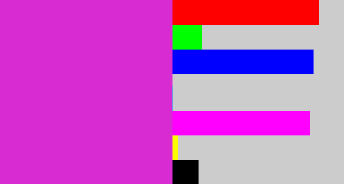 Hex color #d82bd1 - purple/pink