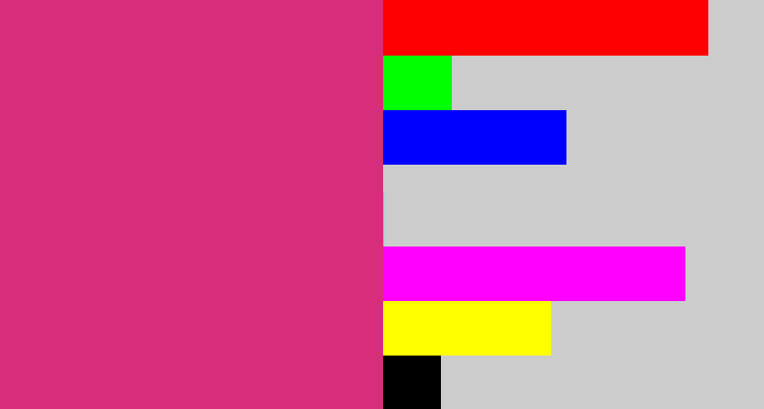Hex color #d82d7a - darkish pink