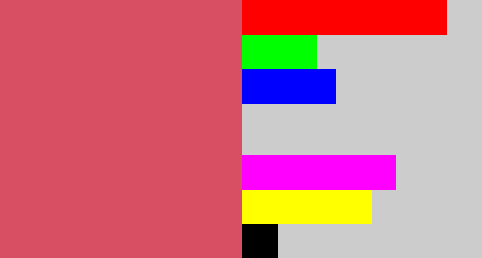Hex color #d84e63 - pastel red