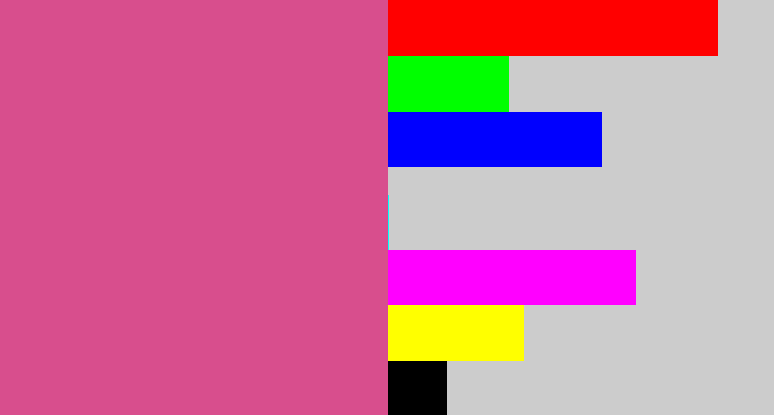 Hex color #d84e8d - darkish pink