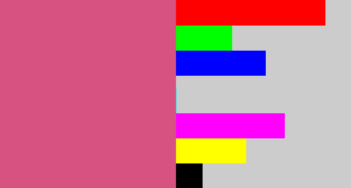 Hex color #d85281 - darkish pink