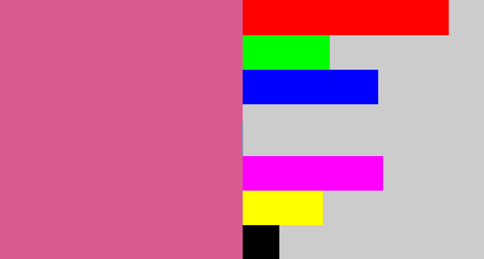 Hex color #d85b90 - pinkish