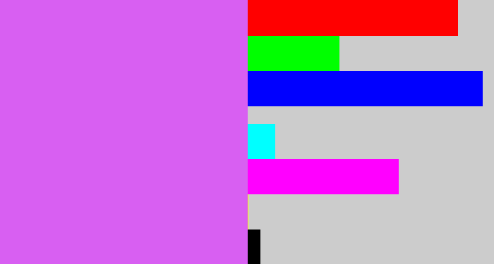Hex color #d85ff2 - heliotrope