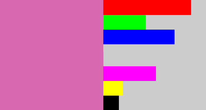 Hex color #d869b0 - pale magenta