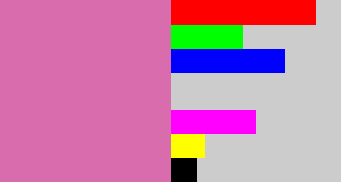 Hex color #d86cac - pale magenta