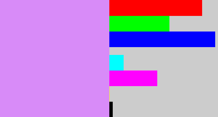 Hex color #d88bf8 - liliac