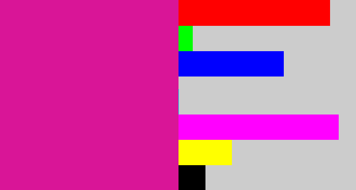 Hex color #d91597 - neon pink