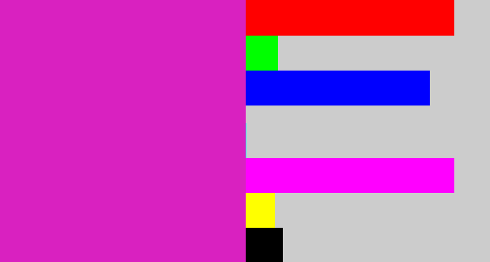 Hex color #d921c0 - purple/pink