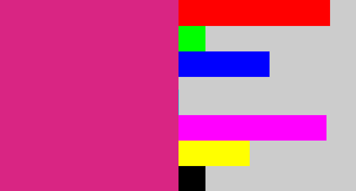 Hex color #d92583 - darkish pink