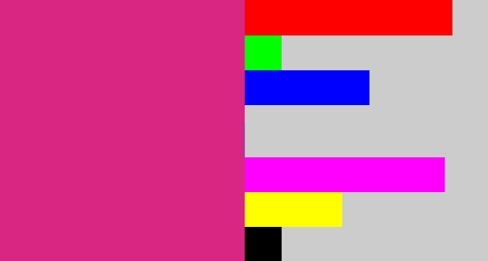 Hex color #d92683 - darkish pink