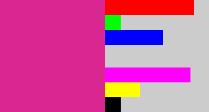 Hex color #d92690 - darkish pink