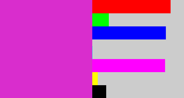 Hex color #d92dcd - purple/pink