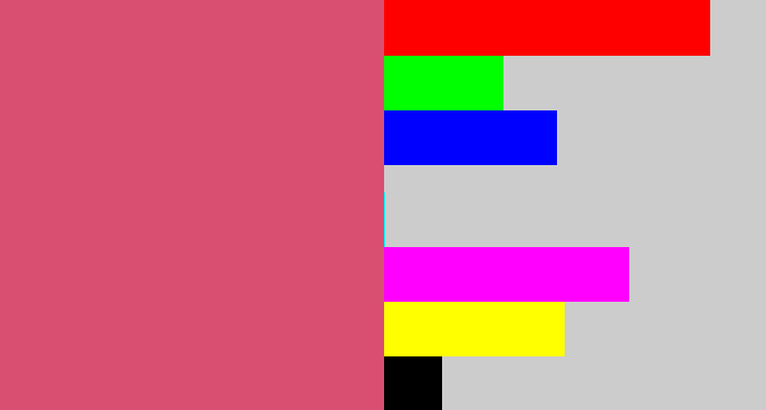Hex color #d94f72 - darkish pink