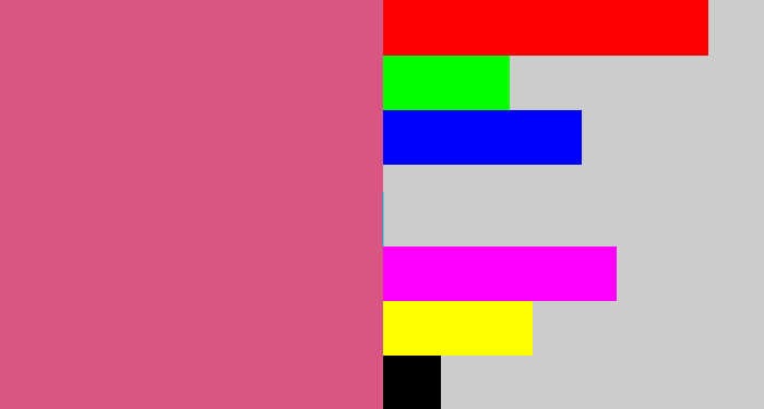 Hex color #d95584 - darkish pink